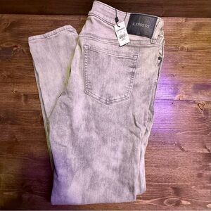 Express Men’s Skinny Jeans | Light Gray Wash | Size 34x32 | NWT
